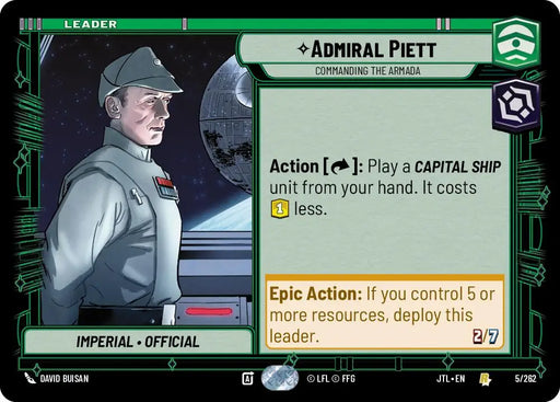 Admiral Piett - Commanding the Armada (005/257) [Jump to Lightspeed] - Star Wars: Unlimited Single