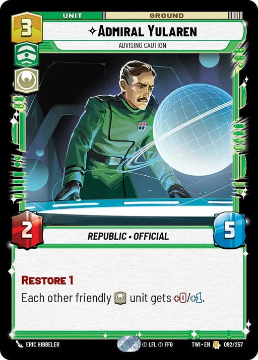 Admiral Yularen (092/257) [Twilight of the Republic] - Star Wars: Unlimited Single