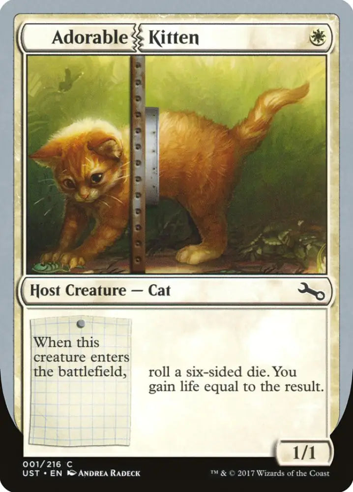Adorable Kitten [Unstable] - MTG Single