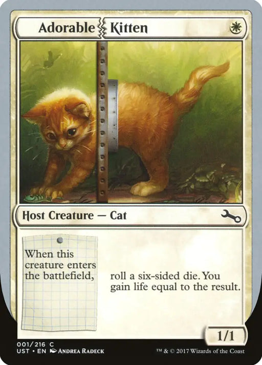 Adorable Kitten [Unstable] - MTG Single