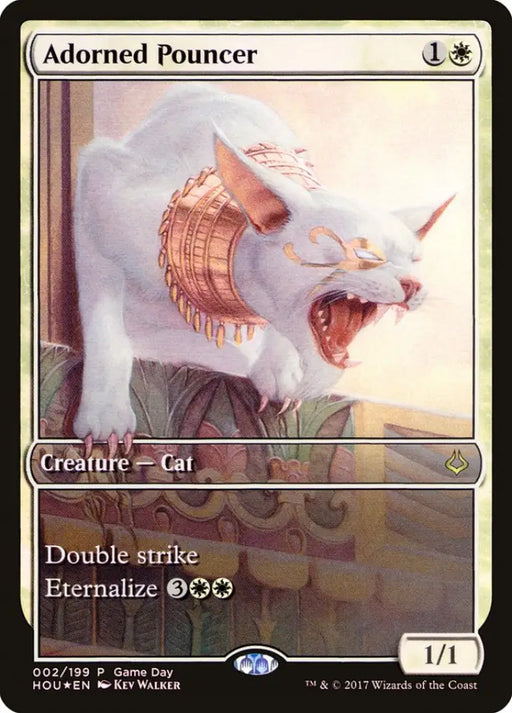 Adorned Pouncer (Game Day) (Full Art) [Hour of Devastation Promos] - MTG Single