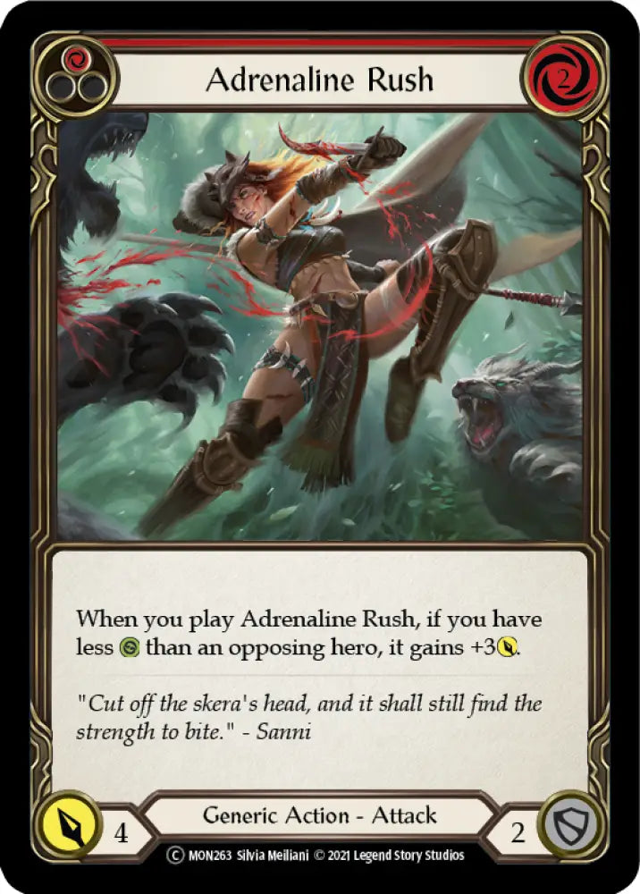 Adrenaline Rush (Red) [Monarch Unlimited] Unlimited Normal - Flesh And Blood Single