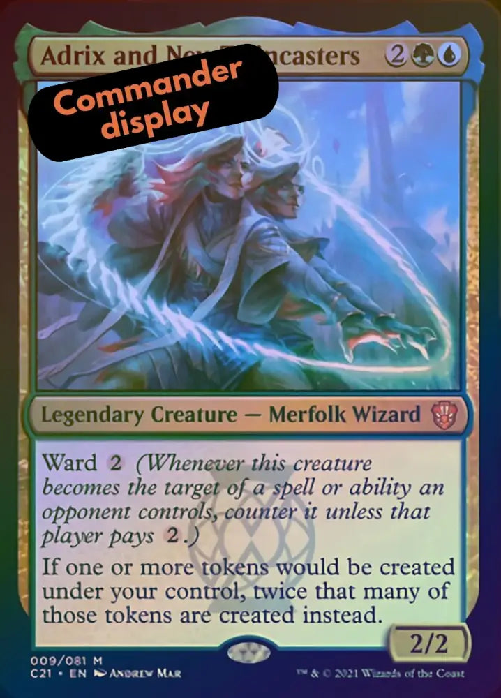 Adrix and Nev Twincasters (Display Commander) [Commander 2021] - MTG Single