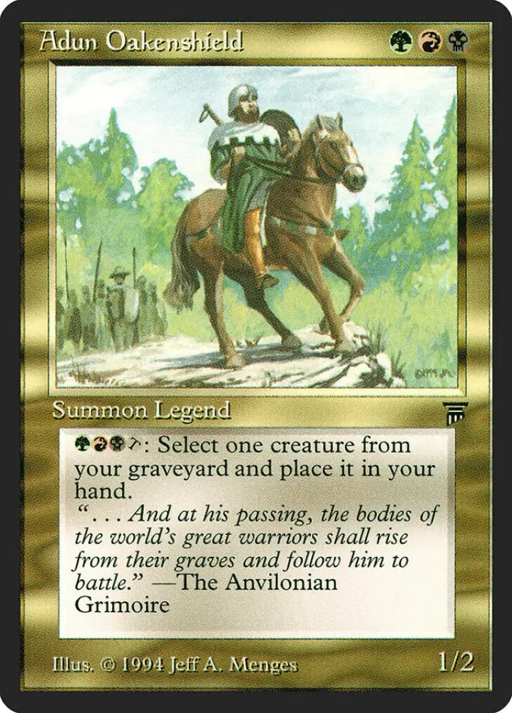 Adun Oakenshield [Legends] - MTG Single