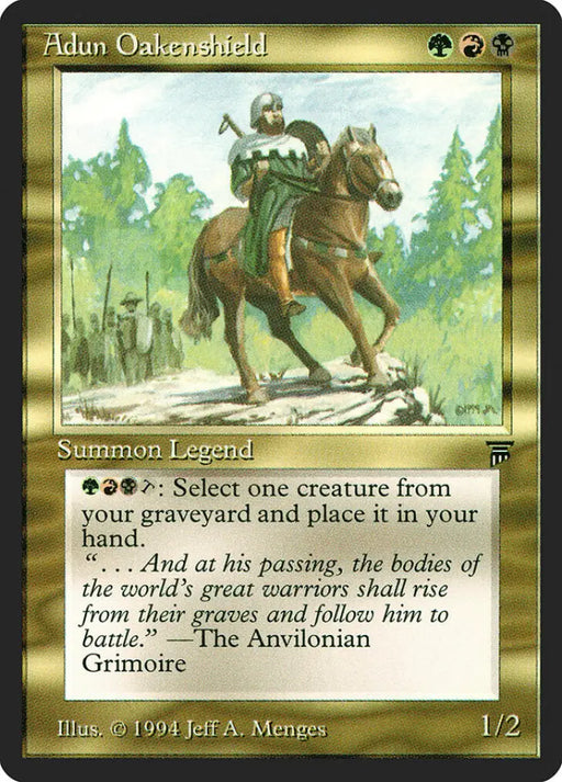 Adun Oakenshield [Legends] - MTG Single