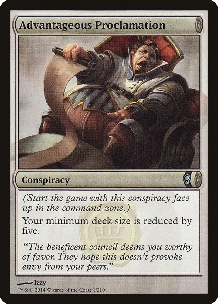 Advantageous Proclamation [Conspiracy] - MTG Single