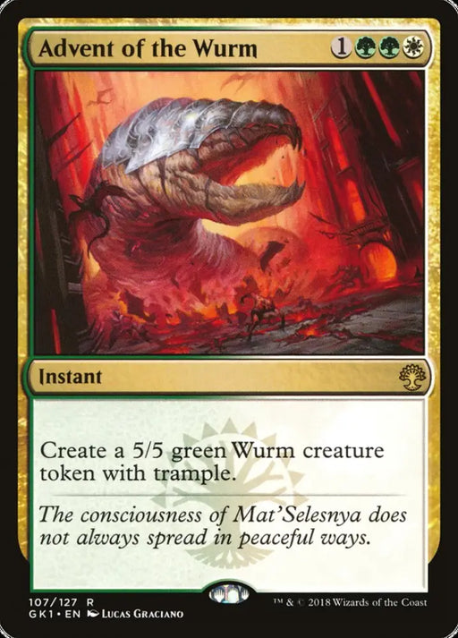 Advent of the Wurm [Guilds of Ravnica Guild Kit] - MTG Single
