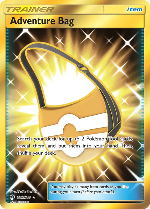 Adventure Bag (228/214) [Sun & Moon: Lost Thunder] - Pokemon Single