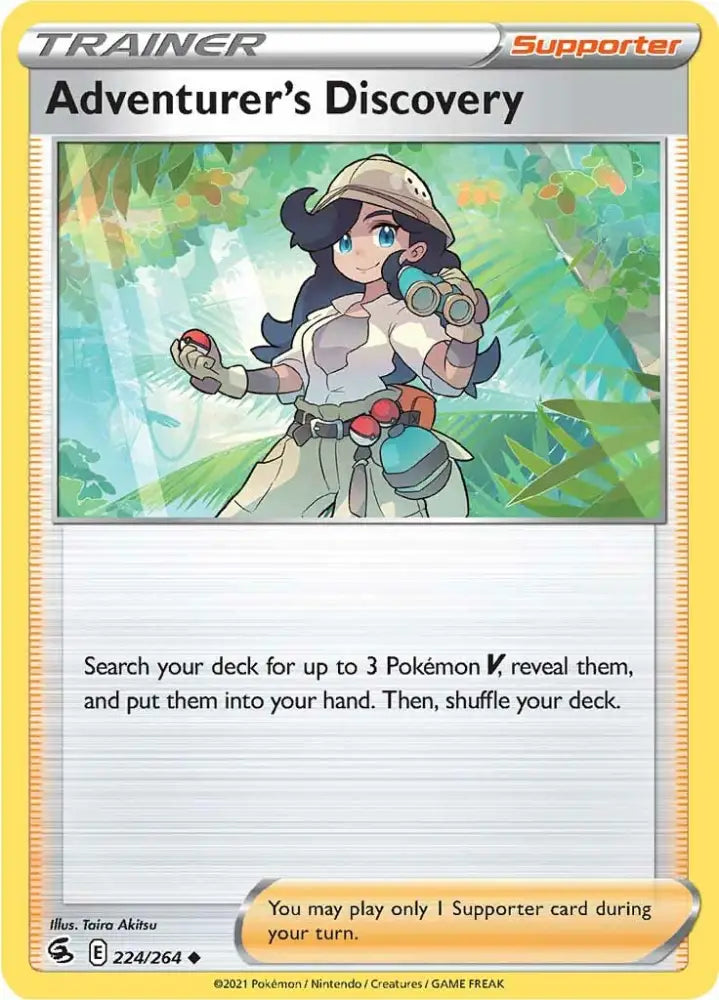 Adventurer’s Discovery (224/264) [Sword & Shield: Fusion Strike] - Pokemon Single