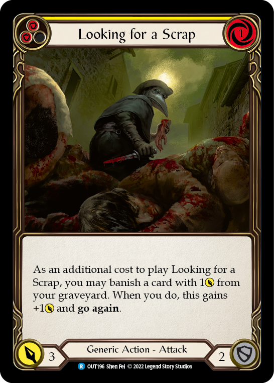 Looking for a Scrap (Yellow) [Outsiders] Rainbow Foil