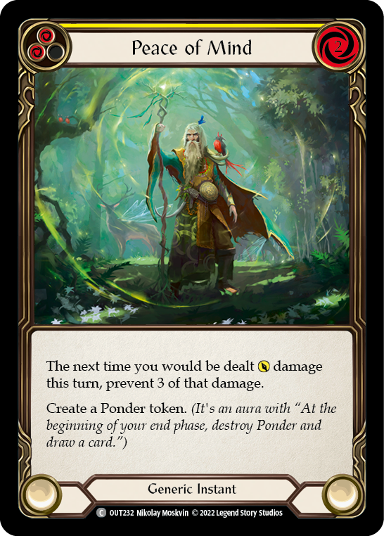 Peace of Mind (Yellow) [Outsiders] Rainbow Foil