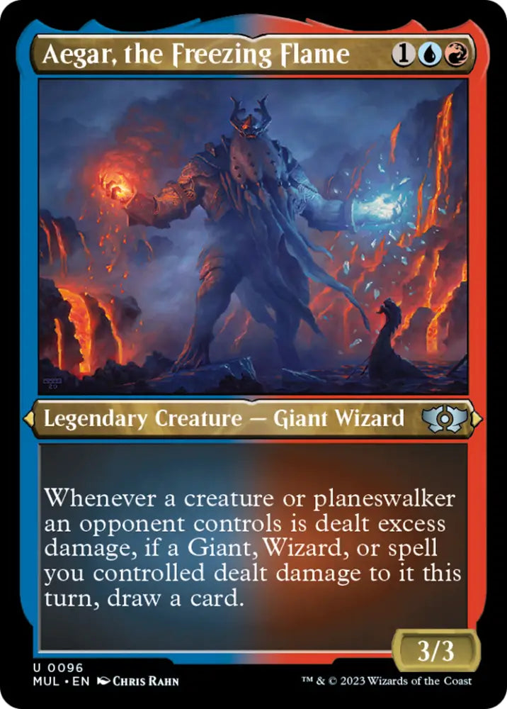 Aegar the Freezing Flame (Foil Etched) [Multiverse Legends] - MTG Single