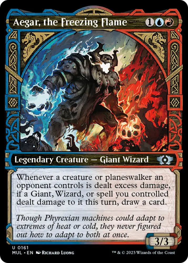 Aegar the Freezing Flame (Halo Foil) [Multiverse Legends] - MTG Single
