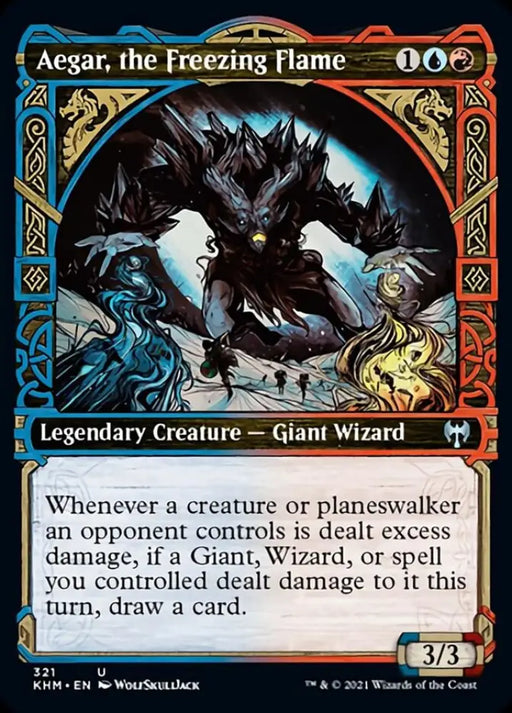Aegar the Freezing Flame (Showcase) [Kaldheim] - MTG Single