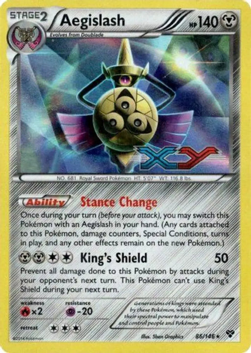 Aegislash (86/146) (Prerelease Promo) [XY: Black Star Promos] - Pokemon Single