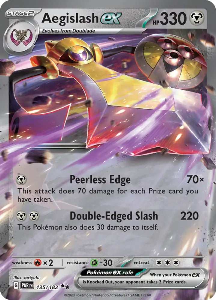 Aegislash ex (135/182) [Scarlet & Violet: Paradox Rift] - Pokemon Single
