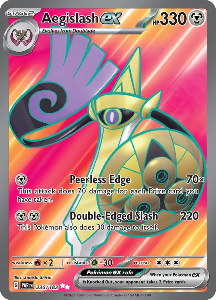 Aegislash ex (230/182) [Scarlet & Violet: Paradox Rift] - Pokemon Single