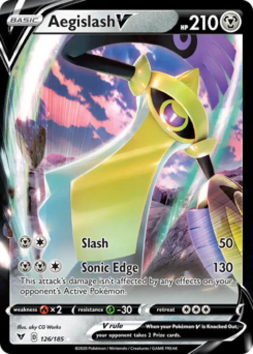 Aegislash V (126/185) [Sword & Shield: Vivid Voltage] - Pokemon Single