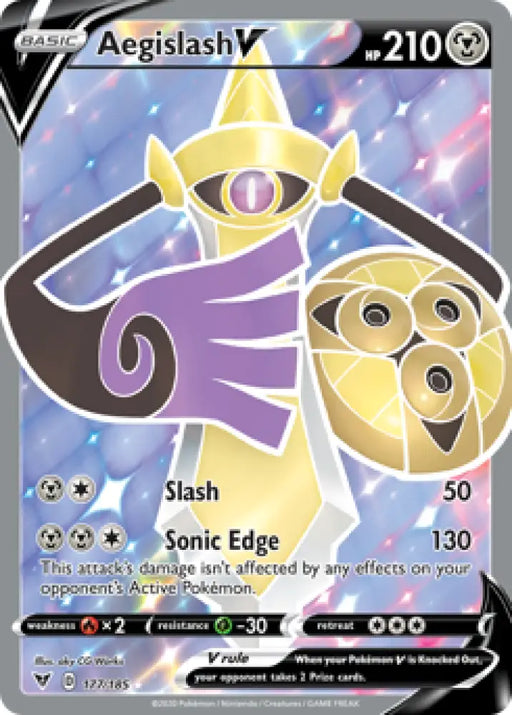 Aegislash V (177/185) [Sword & Shield: Vivid Voltage] - Pokemon Single