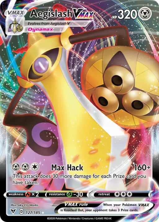 Aegislash VMAX (127/185) [Sword & Shield: Vivid Voltage] - Pokemon Single