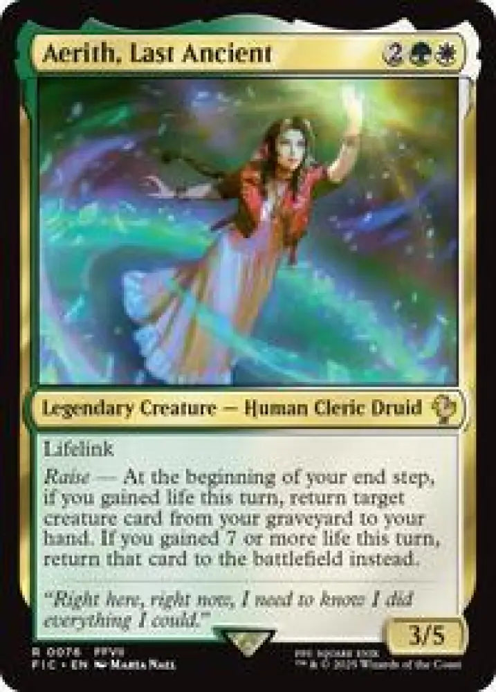 Aerith, Last Ancient (Surge Foil) (76) [Final Fantasy Commander]
