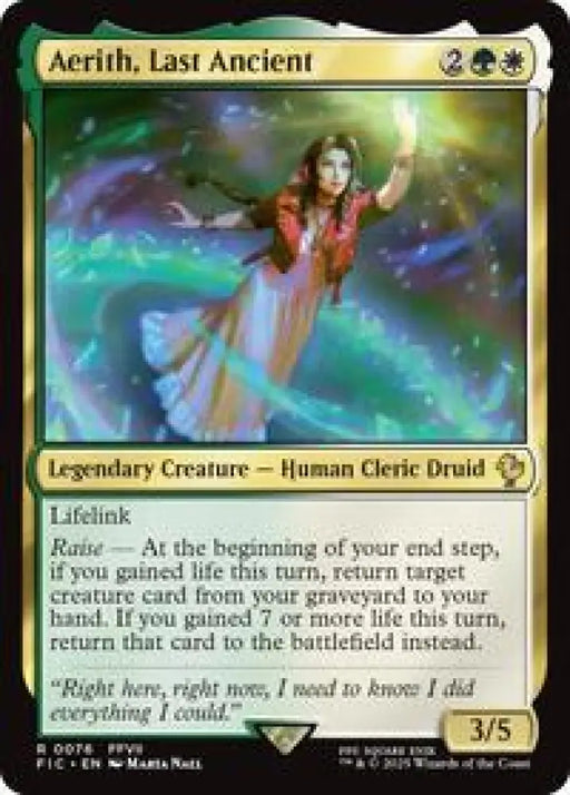 Aerith, Last Ancient (Surge Foil) (76) [Final Fantasy Commander]