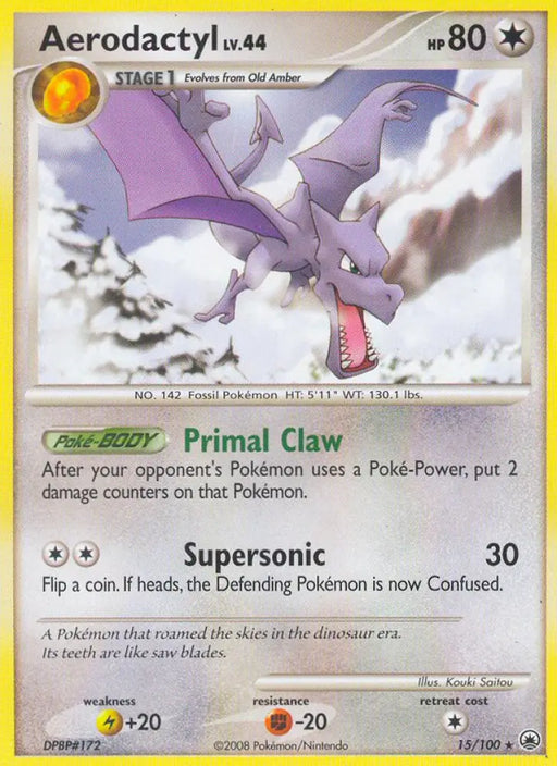 Aerodactyl (15/100) [Diamond & Pearl: Majestic Dawn] - Pokemon Single