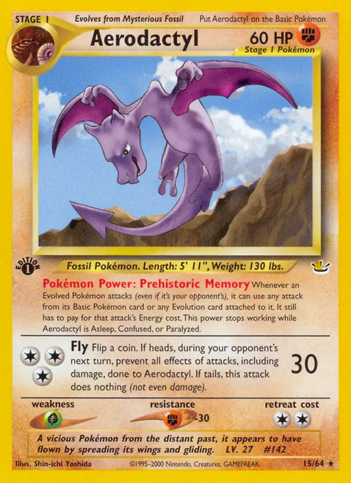 Aerodactyl (15/64) [Neo Revelation 1st Edition] - Pokemon Single