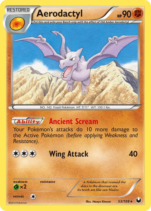 Aerodactyl (53/108) [Black & White: Dark Explorers] - Pokemon Single