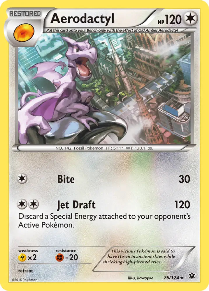 Aerodactyl (76/124) [XY: Fates Collide] - Pokemon Single