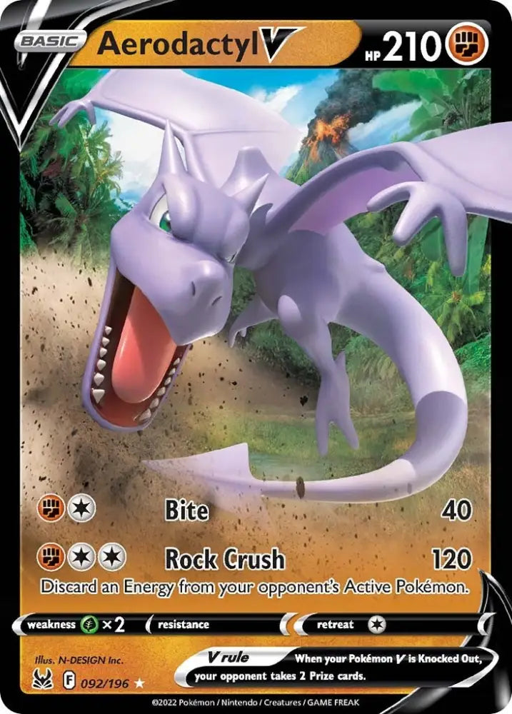 Aerodactyl V (092/196) [Sword & Shield: Lost Origin] - Pokemon Single