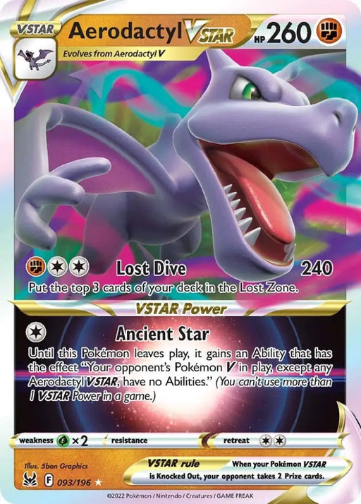 Aerodactyl VSTAR (093/196) [Sword & Shield: Lost Origin] - Pokemon Single