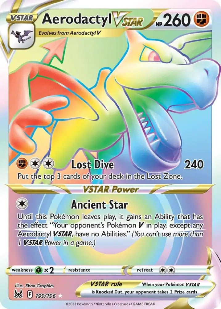 Aerodactyl VSTAR (199/196) [Sword & Shield: Lost Origin] - Pokemon Single