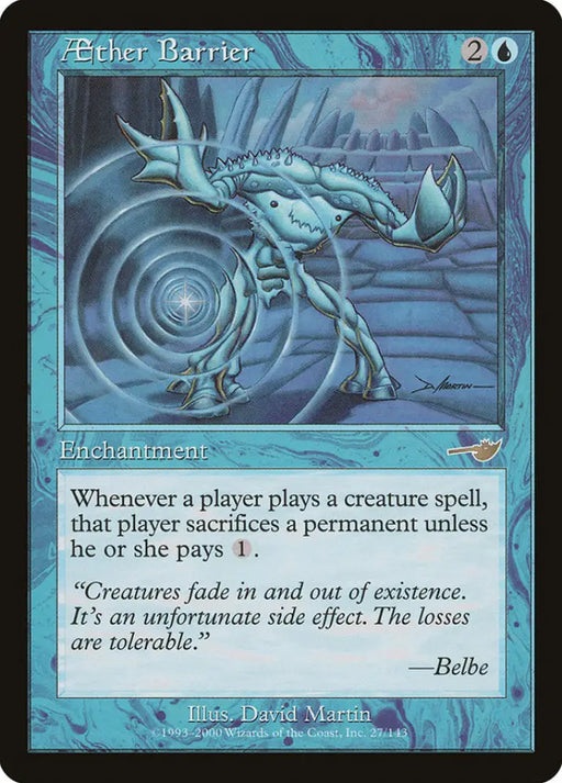 Aether Barrier [Nemesis] - MTG Single