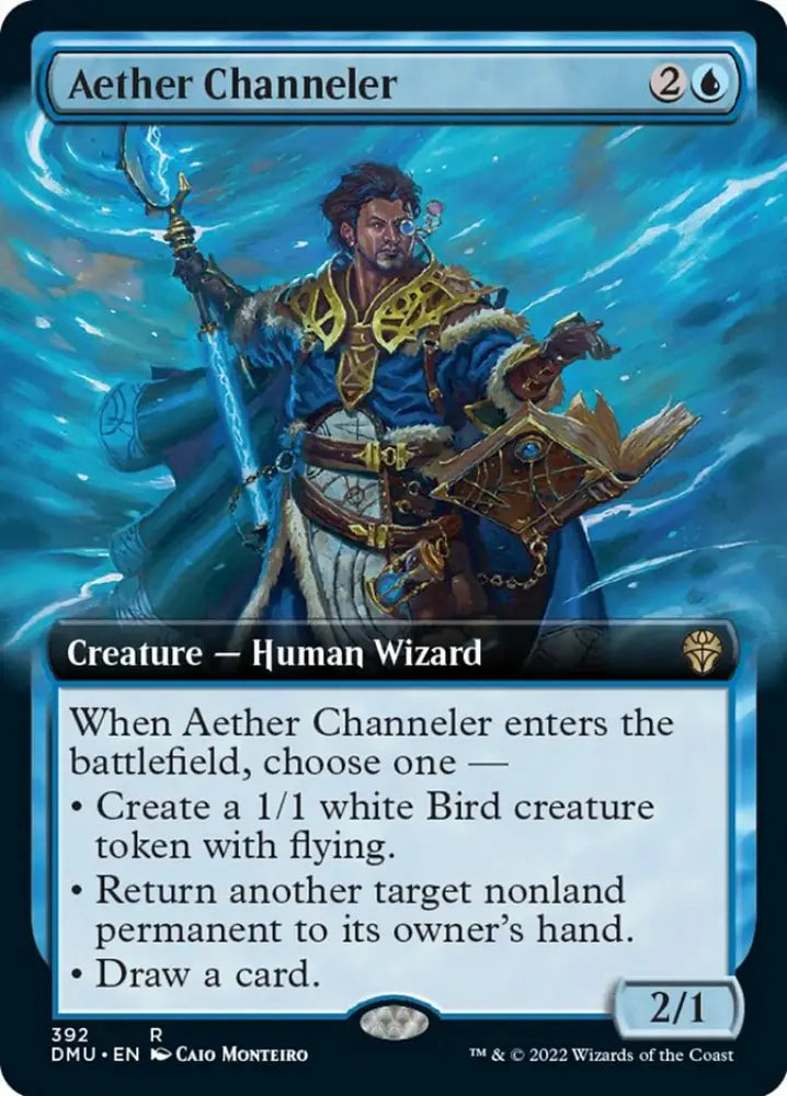 Aether Channeler (Extended Art) [Dominaria United] - MTG Single