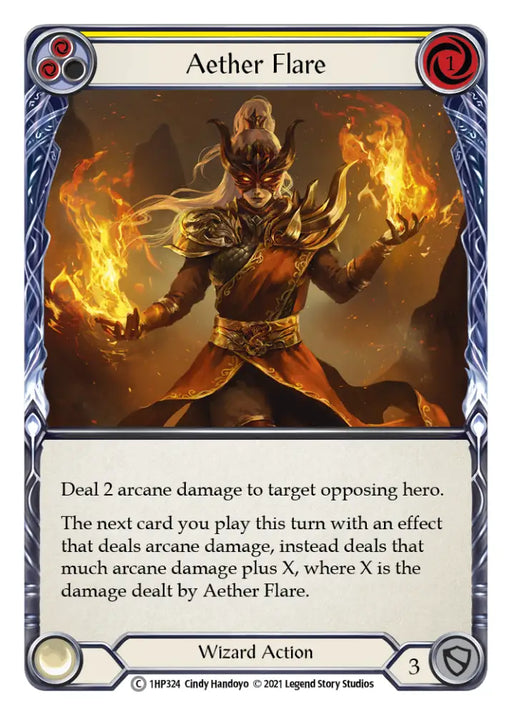 Aether Flare (Yellow) [1HP324] (History Pack 1) - Flesh And Blood Single