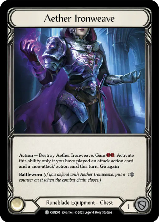 Aether Ironweave [Monarch Blitz Deck] - Flesh And Blood Single