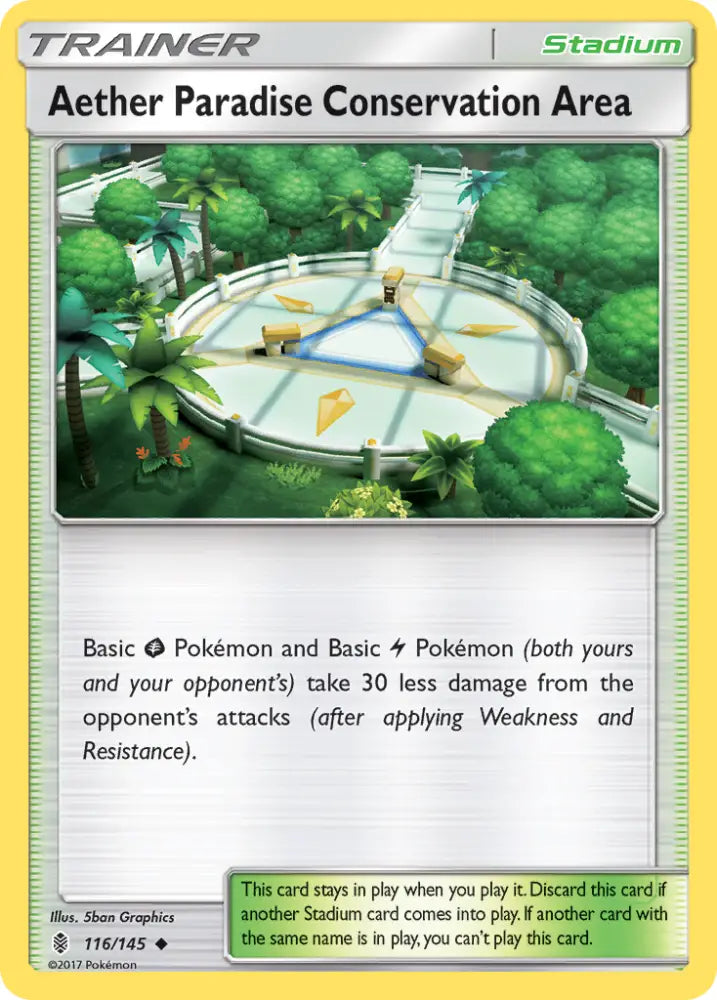 Aether Paradise Conservation Area (116/145) [Sun & Moon: Guardians Rising] - Pokemon Single