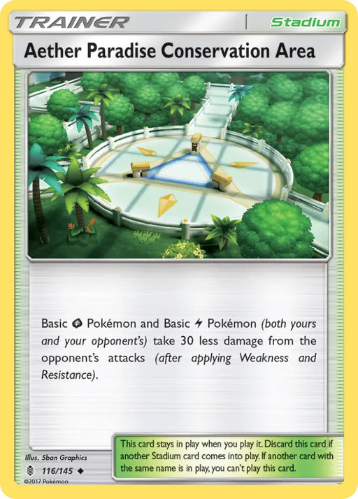 Aether Paradise Conservation Area (116/145) [Sun & Moon: Guardians Rising] - Pokemon Single