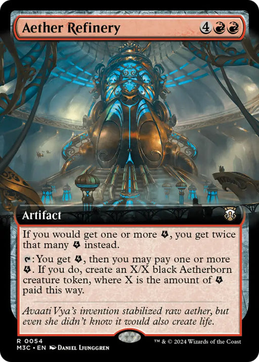 Aether Refinery (Extended Art) (Ripple Foil) [Modern Horizons 3 Commander] - MTG Single