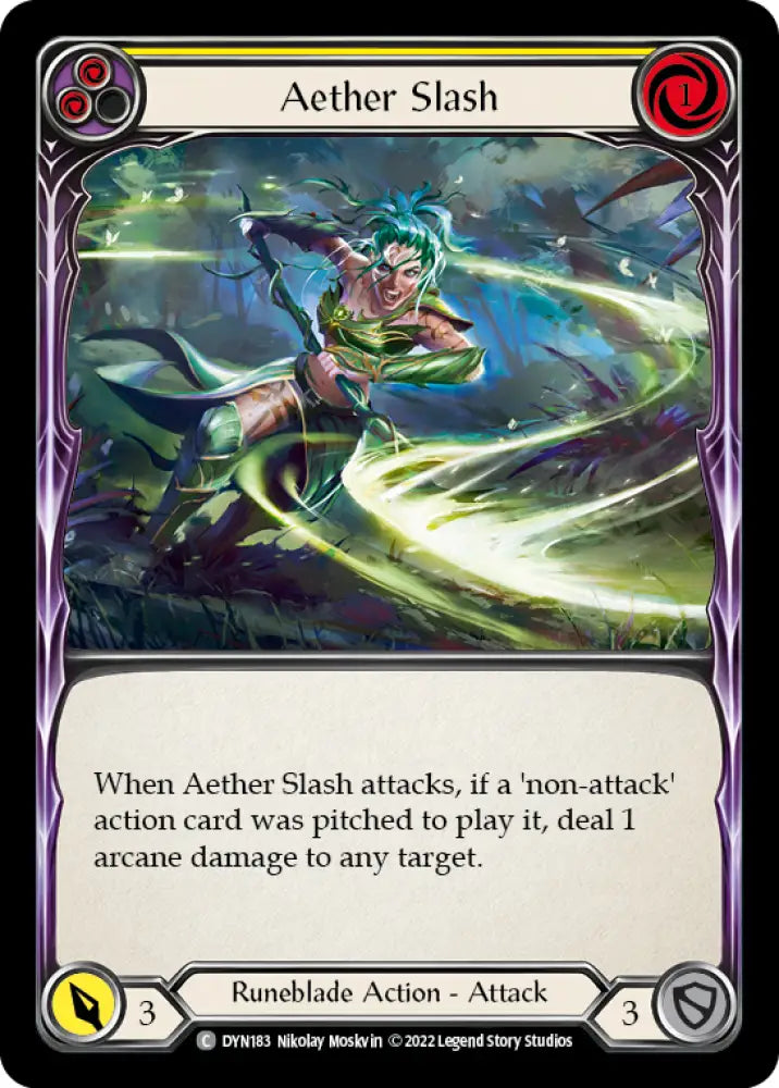 Aether Slash (Yellow) [Dynasty] - Flesh And Blood Single