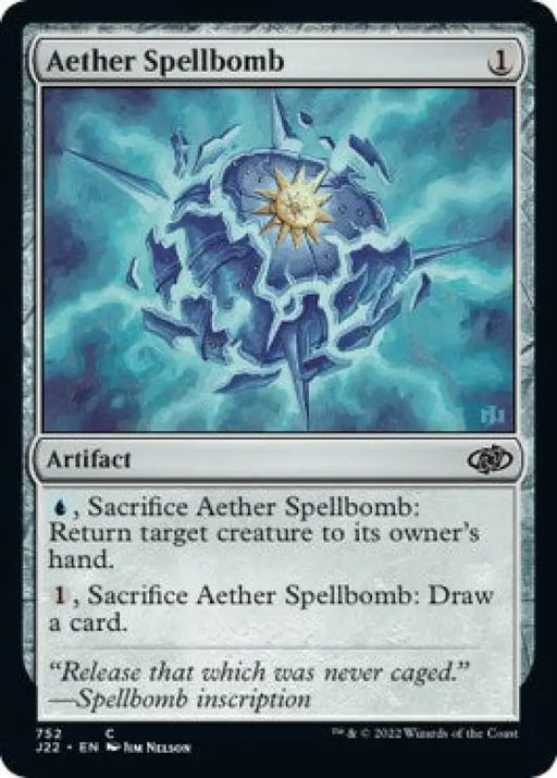 Aether Spellbomb [Jumpstart 2022] - MTG Single