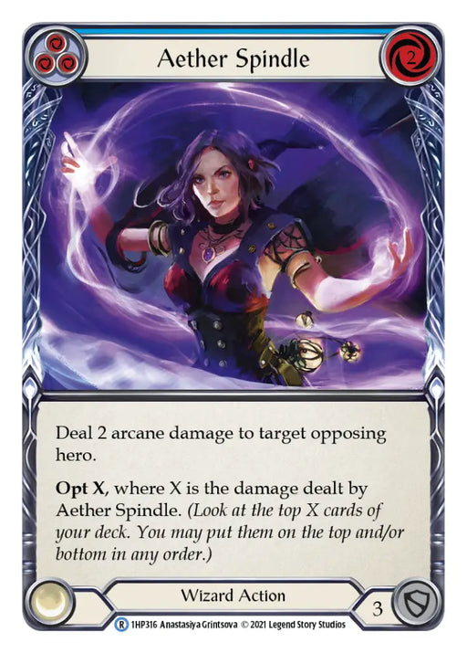 Aether Spindle (Blue) [1HP316] (History Pack 1) - Flesh And Blood Single