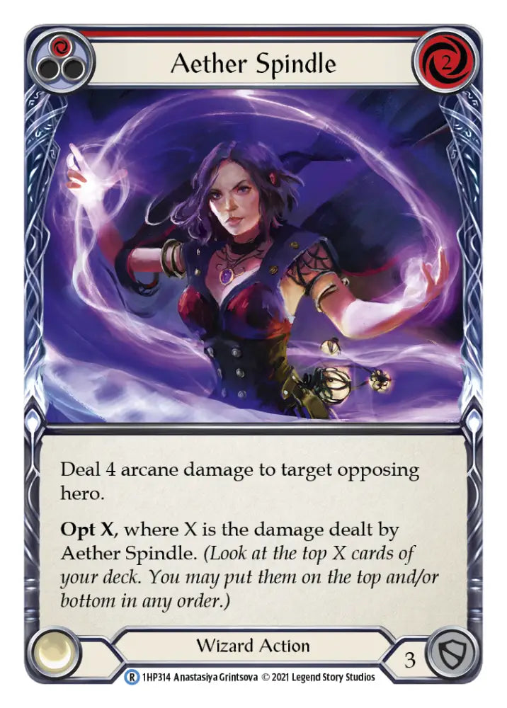 Aether Spindle (Red) [1HP314] (History Pack 1) - Flesh And Blood Single