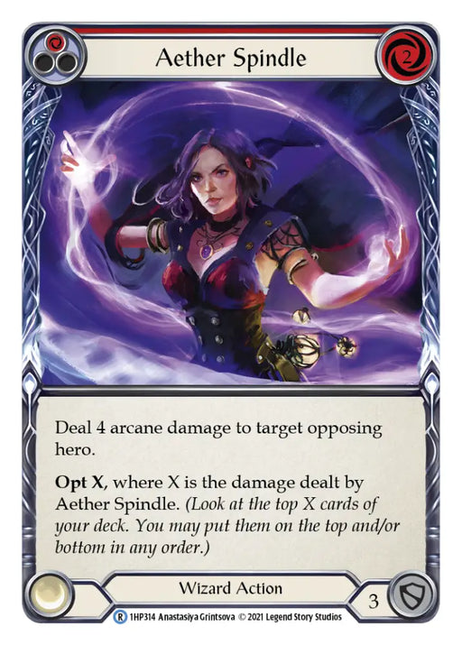 Aether Spindle (Red) [1HP314] (History Pack 1) - Flesh And Blood Single