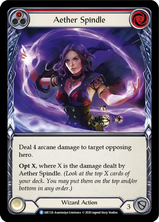 Aether Spindle (Red) [Arcane Rising Unlimited] Unlimited Normal - Flesh And Blood Single