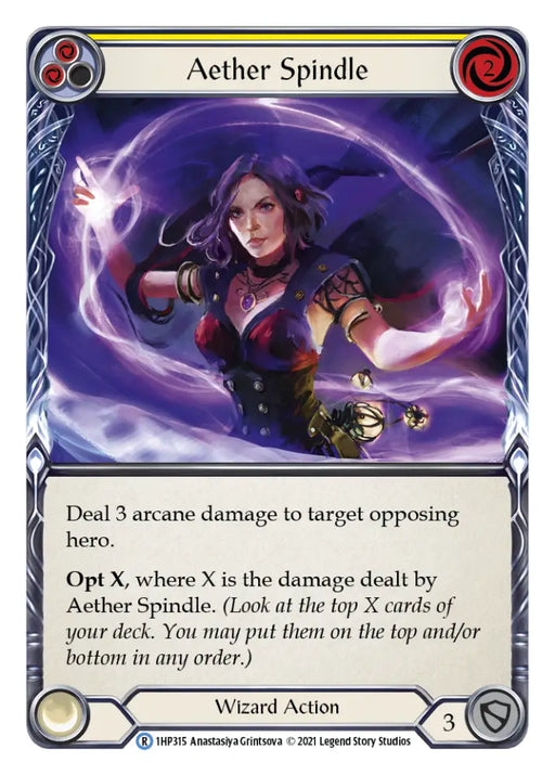 Aether Spindle (Yellow) [1HP315] (History Pack 1) - Flesh And Blood Single