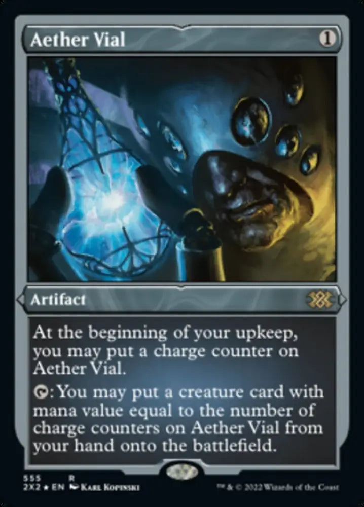 Aether Vial (Foil Etched) [Double Masters 2022] - MTG Single
