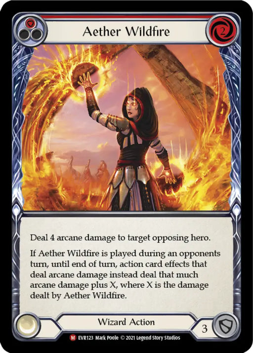 Aether Wildfire [Everfest] 1st Edition Normal - Flesh And Blood Single