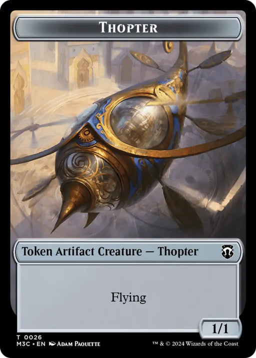 Aetherborn // Thopter Double-Sided Token [Modern Horizons 3 Commander Tokens] - MTG Single